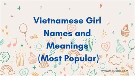 Vietnamese Names For Girls