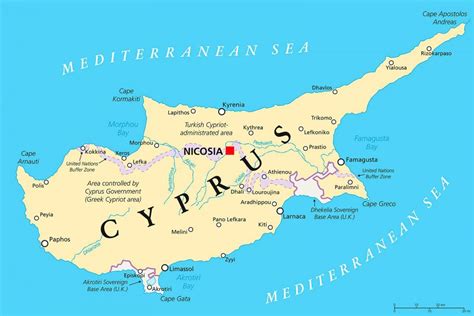 Cyprus map location - Map showing Cyprus (Southern Europe - Europe)