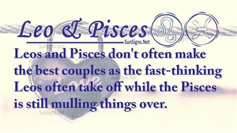 Leo Pisces Love Compatibility - SunSigns.Net Zodiac Compatibility