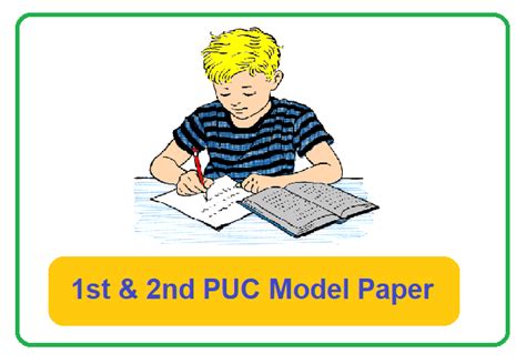 Karnataka I PUC and II PUC Sample Paper 2024 Pdf Download