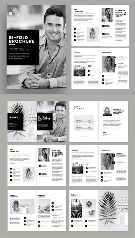 Freepiker | bifold brochure layout