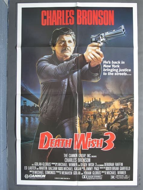 DEATH WISH 3 1985 One-Sheet poster For Sale