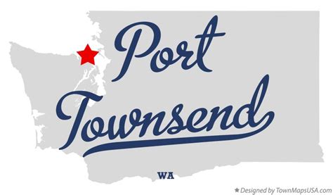 Map of Port Townsend, WA, Washington