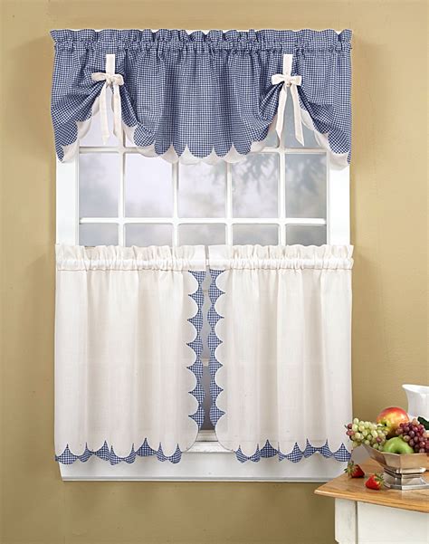 Tabitha 3-Piece Kitchen Curtain Tier Set / Curtainworks.com | Curtains ...