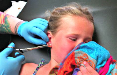 kids ear piercing