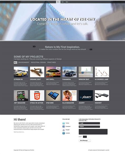 Responsive Portfolio Template - HotThemes