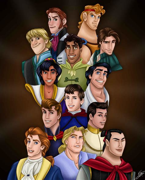 Disney Princes Portrait by GFantasy92 on DeviantArt