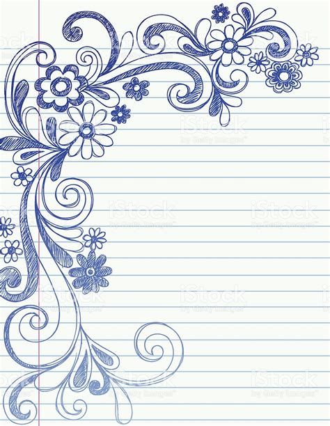 Pencil Project Pencil Border Flower Design Drawing - bmp-news