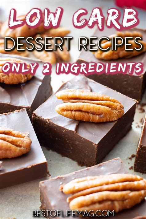 Easy Low Carb 2 Ingredient Desserts - The Best of Life Magazine