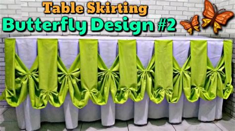 Butterfly Design #2 Table Skirting Tutorial |Simple design - YouTube