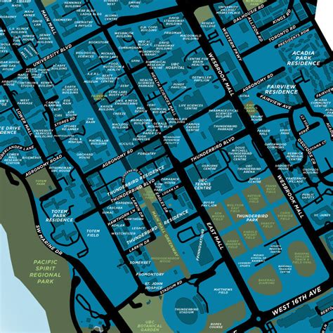 University of British Columbia Campus Map Print – Jelly Brothers