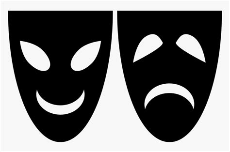 Theater, Comedy, Tragedy, Masks, Happy, Sad - 2 Faces Happy And Sad, HD Png Download ...