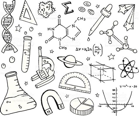 A science-themed doodle page. | Science drawing, Science doodles ...