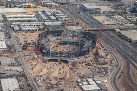 Raiders Stadium in Las Vegas over halfway complete - Silver And Black Pride