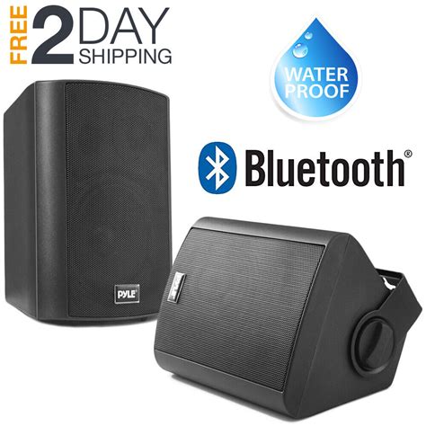 Patio Speakers Bluetooth Pair System Wireless Weatherproof Indoor ...