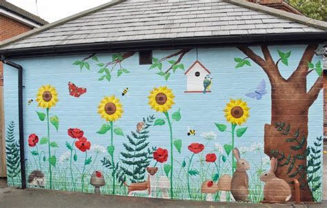 Children's Wall Murals In Surrey, Hampshire And Berkshire | Garden mural, Childrens wall murals ...