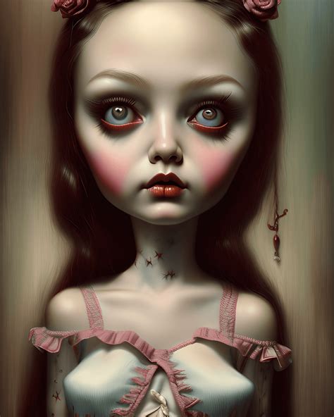 Old Porcelain Doll Graphic · Creative Fabrica