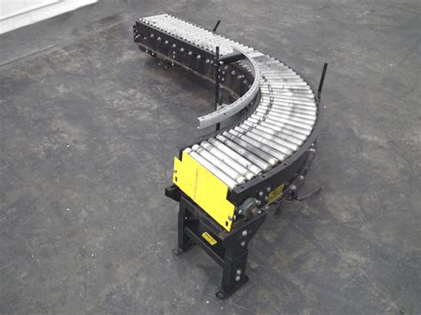 Manufacturer: Hytrol Conveyor Width: 9 1/2 inches. Roller Centers: 1 1/2 inches. Overall length