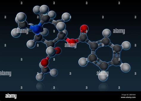 Cocaine Molecular Model Stock Photo - Alamy