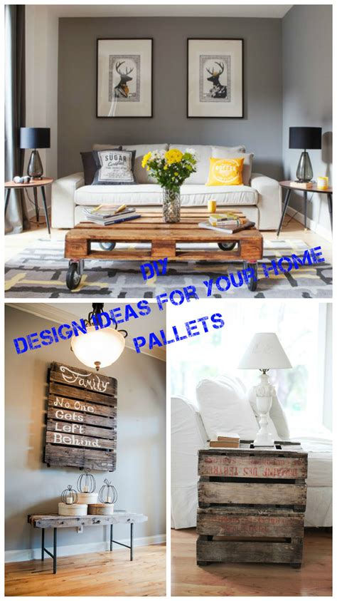 DIY. Design ideas for your home with pallets