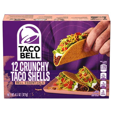 Taco Bell Crunchy Taco Shells Boxes, Pack Of 12) (packaging, 55% OFF