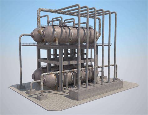 Industrial Silo - 3D Model by virtual3d