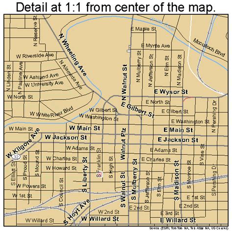 Muncie Indiana Street Map 1851876