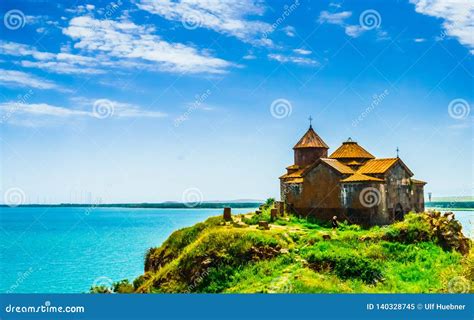 View on Hayravank Monastery on the Shores of Lake Sevan, Armenia ...