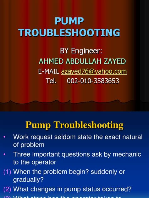 Pump Troubleshooting | PDF | Leak | Pump