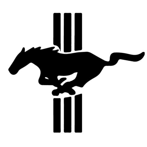 Mustang Black Logo transparent PNG - StickPNG