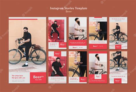 Premium PSD | Beard instagram stories template