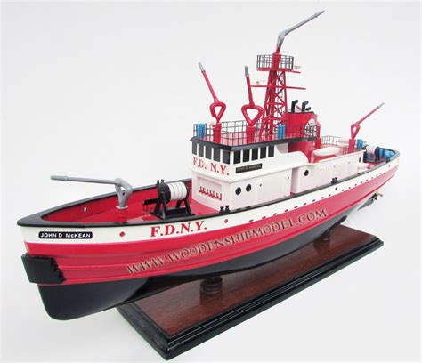 JOHN D McKEAN FIREBOAT MODEL | Model ships, Boat projects, Model boats