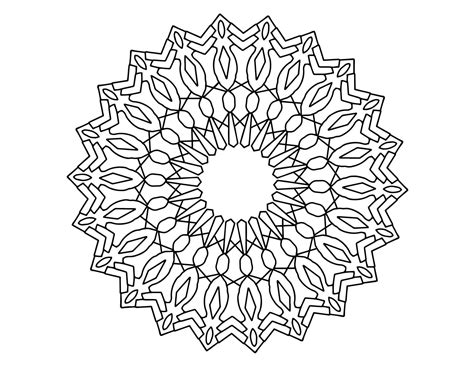 Mandala Art Black and white, Coloring page, decoration, 5149872 Vector ...