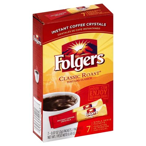 Folgers Classic Roast Single Serve Instant Coffee Packets - Shop Coffee at H-E-B