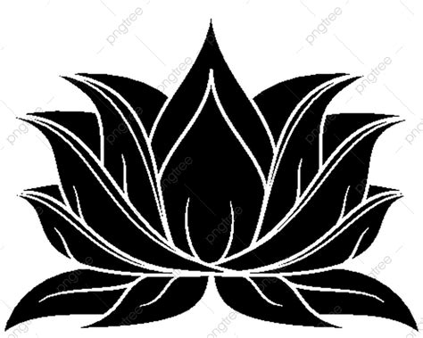 Lotus Beauty Vector Hd Images, Lotus Flower Silhouette Background Beautiful, Lotus Drawing ...