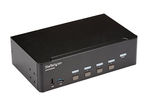 StarTech.com 4 Port USB HDMI KVM Switch with Audio - 4K 30Hz Dual ...