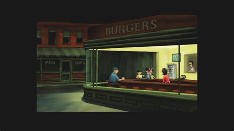 Nighthawks, Parody, Painting Wallpapers HD / Desktop and Mobile Backgrounds