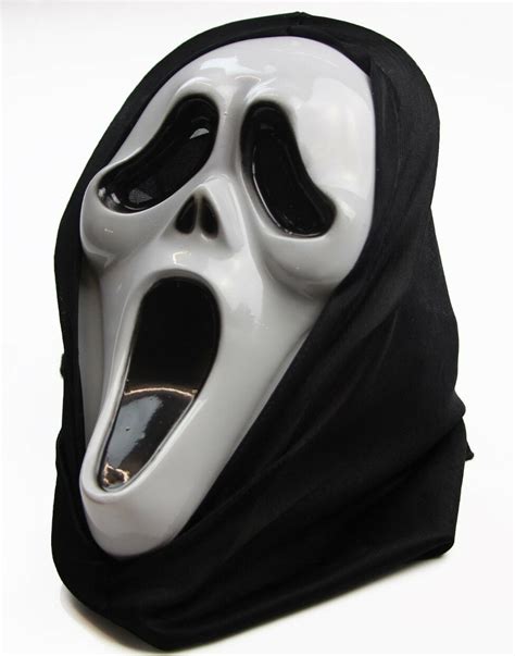 Scream Mask Black Scary Mask Mens Evil Halloween Party Horror Movie Costume | eBay