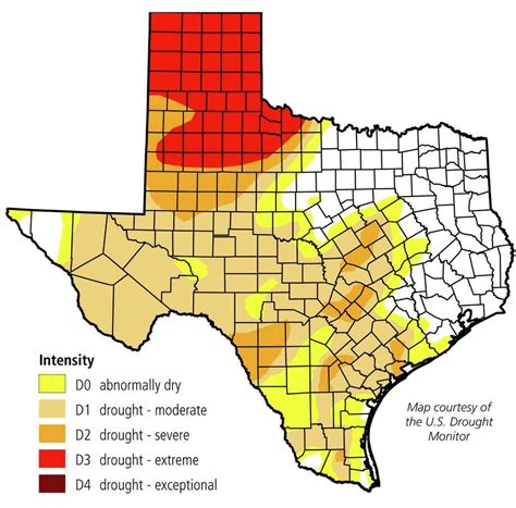 Texas Drought Map