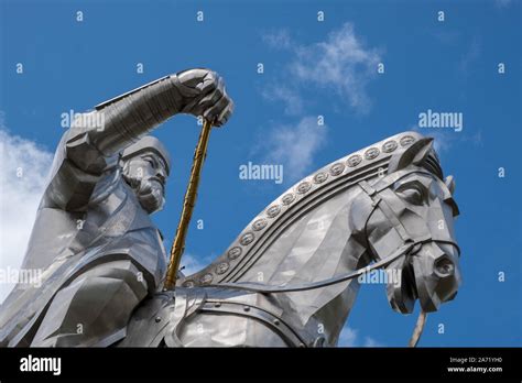 Chinggis Khaan Statue Stock Photo - Alamy