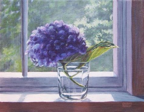 Last Hydrangea Painting by Candice Ronesi - Pixels