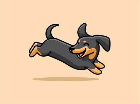 Happy Dachshund in 2020 | Cute dog drawing, Cute animal drawings, Easy animal drawings