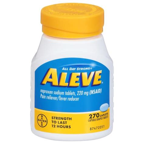 Aleve Pain Reliever/Fever Reducer, Caplets | Publix Super Markets