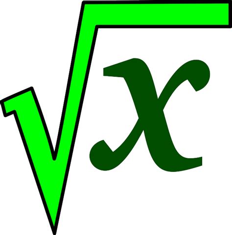 Raíz Cuadrada Matemáticas Verde · Gráficos vectoriales gratis en Pixabay