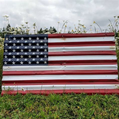 Rustic Metal Flag - Etsy