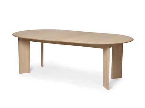 Bevel Table - Extendable x 2 - White Oiled Beech | ferm LIVING
