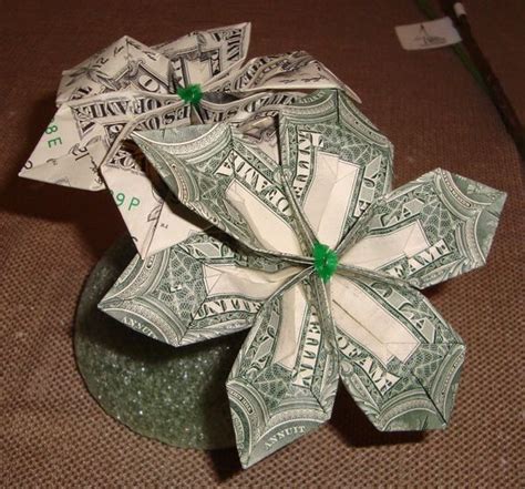 How To Make A Money Origami Flower ~ Bliss Tree | Origami money flowers ...