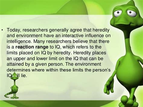 The influence of heredity and environment on intelligence