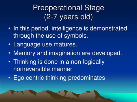 PPT - Piaget’s Theory of Cognitive Development In Children PowerPoint Presentation - ID:176031