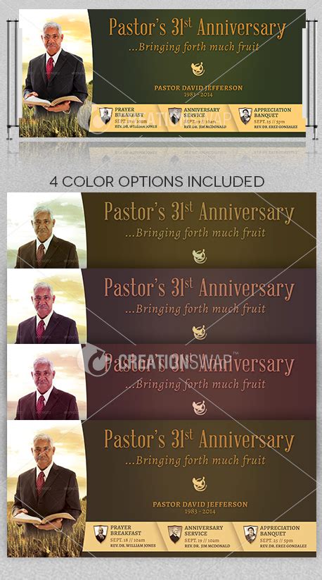 Pastor Anniversary Banner 2 | Anniversary banner, Pastor anniversary, Pastor